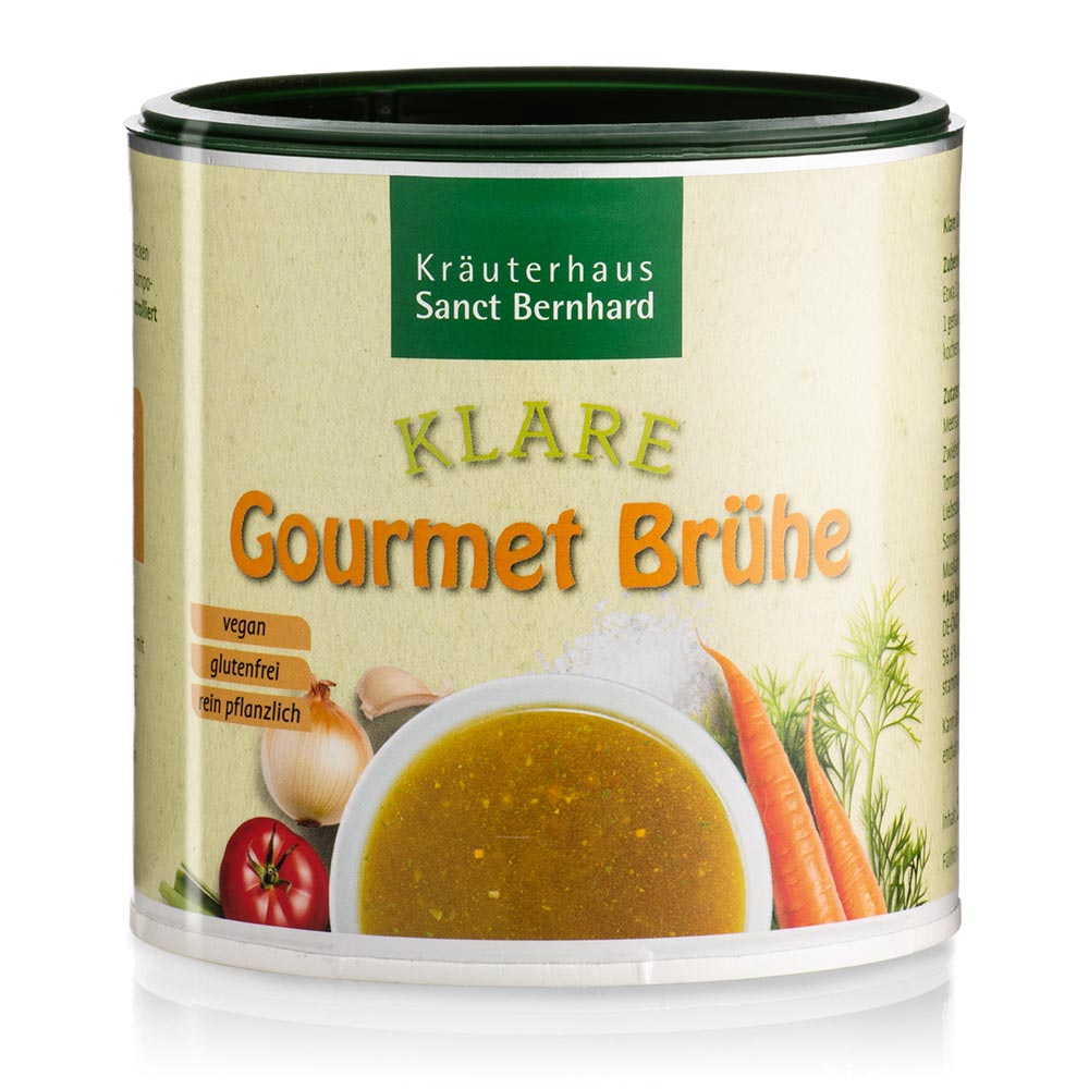Bouillon clair pour les gourmets Kräuterhaus Sanct Bernhard.