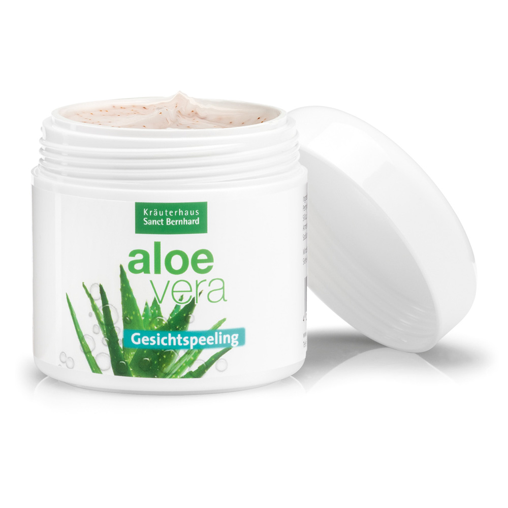 Aloe vera Peeling visage Kräuterhaus Sanct Bernhard.