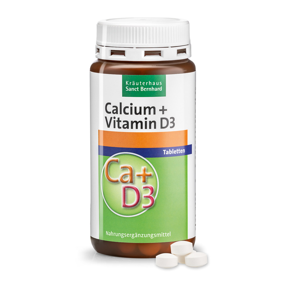 Comprimés de calcium + vitamine D3 | Kräuterhaus Sanct Bernhard.