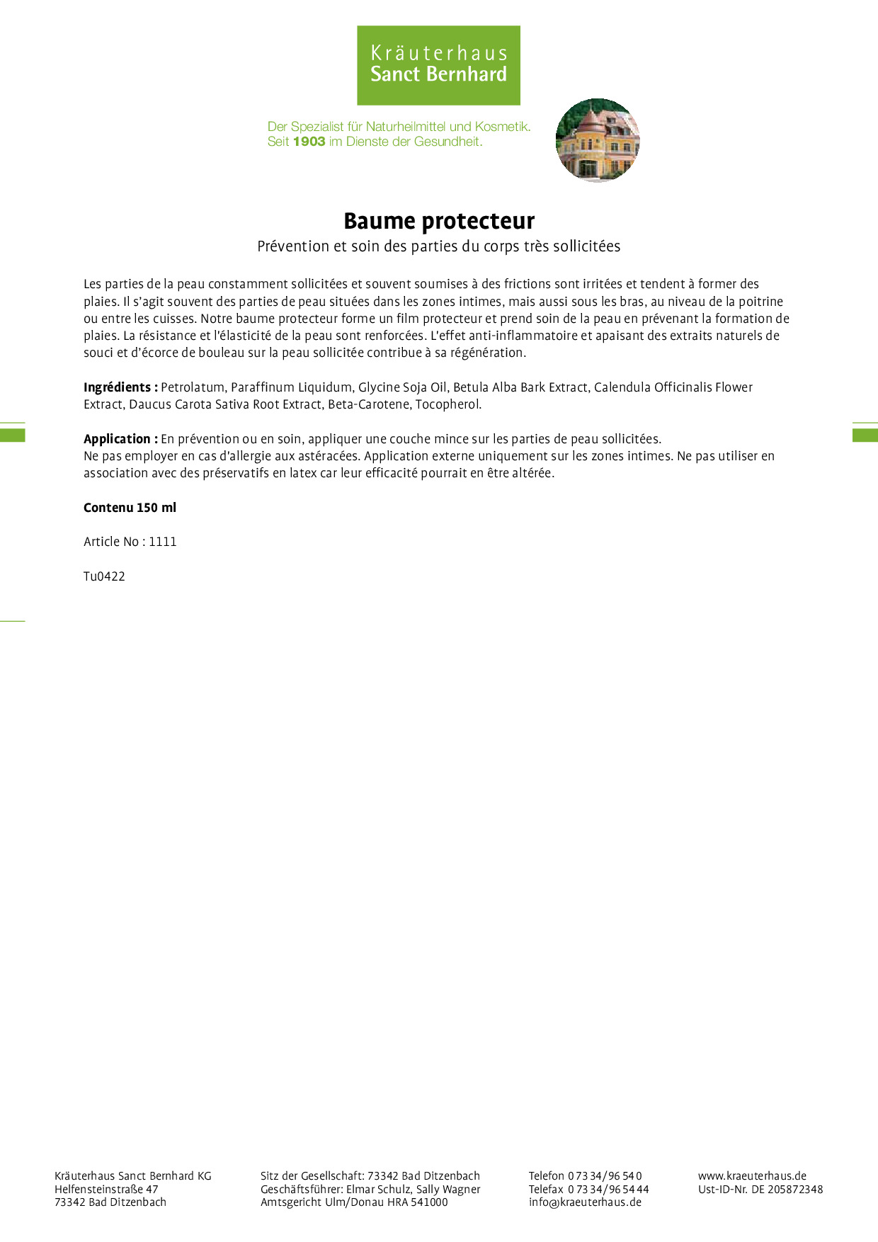 baume protecteur multifonction balm proofer