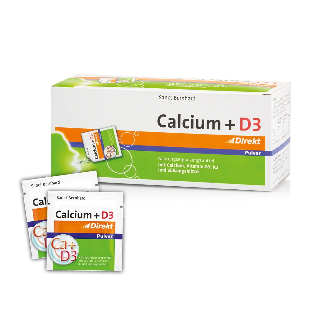 Magnésium + Calcium + Vitamine D3 En Micro-granulés - Lot De 2 X 20 Sachets, Complément Alimentaire