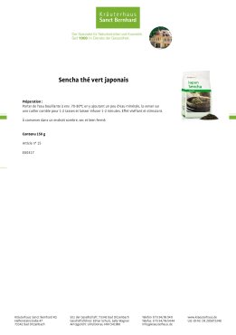 Sencha th&eacute; vert japonais 150 g