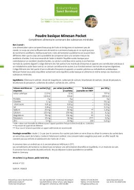 Poudre basique Minesan Pocket 60 g