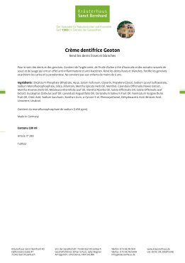 Crème dentifrice Geoton 100 ml