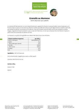 Granul&eacute;s au Mannose 200 g