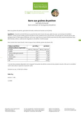 Paquet de 10 barres aux graines de potiron 350 g