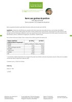 Paquet de 10 barres aux graines de potiron 350 g