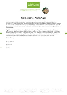 Beurre corporel à  l'huile d'argan 200 ml