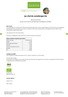 Jus vital de canneberges bio