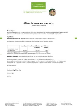 Gélules de moule aux orles verts 150 gélules