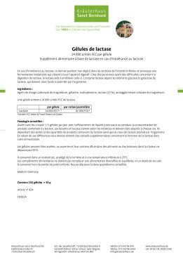 Gélules de lactase 14.000 unités FCC par gélule 150 gélules