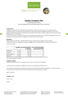 Gélules Complexe OPC 90 gélules