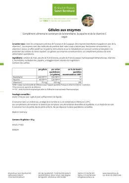 Gélules aux enzymes 90 gélules