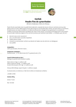 tierlieb Poudre fine de cynorrhodon 500 g