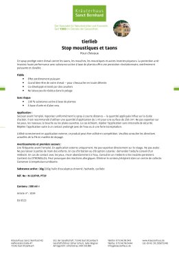 tierlieb Stop moustiques et taons pour chevaux 500 ml