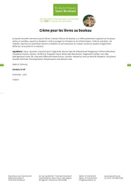 Crème pour les lèvres au bouleau 15 ml