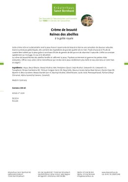 Crème de beauté Reines des abeilles 100 ml