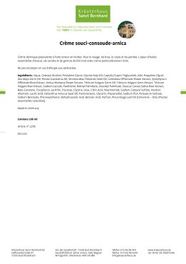 Crème souci-consoude-arnica 100 ml