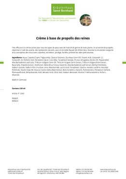 Crème à base de propolis des reines 100 ml