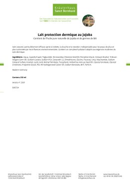 Lait protection dermique au jojoba 250 ml