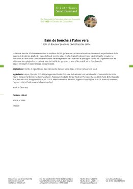 Bain de bouche &agrave; l'aloe vera 100 ml