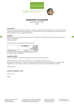 Comprimés à  la spiruline 360 comprimés