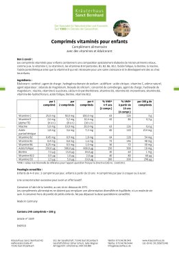 Comprimés vitaminés pour enfants 240 comprimés