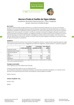 Gélules à la treille et au marronnier 120 gélules