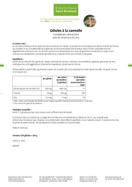 Gélules à  la cannelle 180 gélules