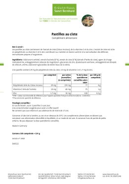 Pastilles au ciste 180 comprimés