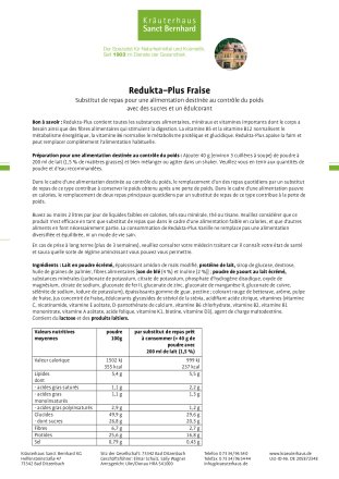 Redukta-PLUS Fraise 1,2 kg 1200 g