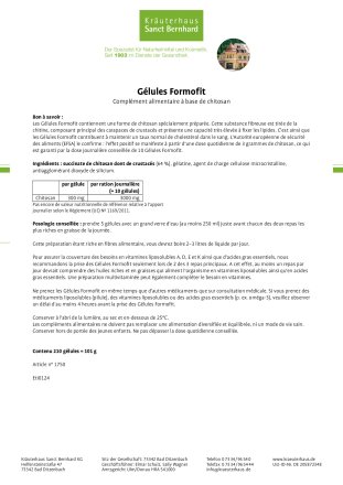 Gélules Formofit (3 x 210 gélules) 630 gélules