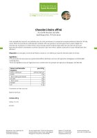 Chocolat à  boire affiné 400 g