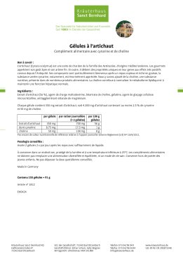 Gélules à l'artichaut 150 gélules