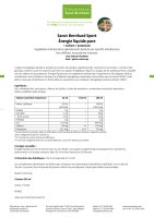 Sanct Bernhard Sport Énergie liquide pure 500 ml