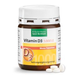 Comprimés mono à la vitamine D 1.000 U.I. 250 comprimés