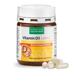 Gélules hebdomadaires Vitamine D3 5.600 U.I. 26 gélules