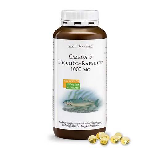 Oméga-3 Huile de Poisson 1000 mg 100 Gélules