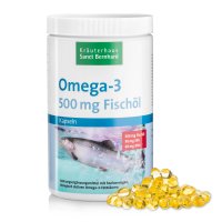 Oméga-3 gélules à  l'huile de poisson 500 mg - Paquet Avantage XXL 1000 gélules