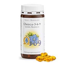 Oméga-3-6-9 Gélules d'huile de lin 180 gélules