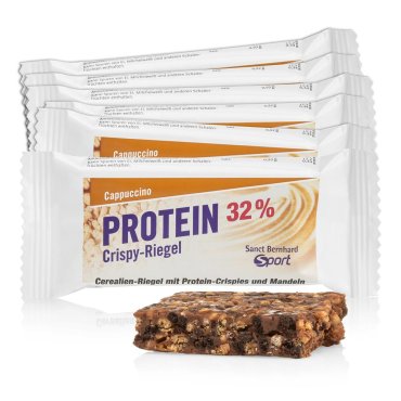 Sanct Bernhard Sport Barre protéinée 32 % Cappuccino (paquet de 11 barres) 385 g