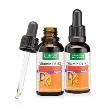 Vitamine D3+K2 en gouttes 2 x 30 ml 60 ml