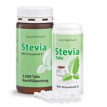 Pastilles Stevia recharge 2.500 + 600 pastilles 213 g